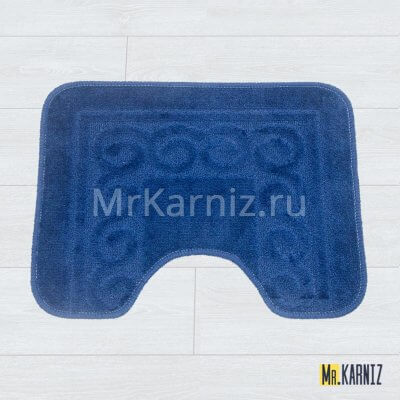 Коврик в туалет ТН темно-синий