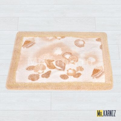 Коврик в ванную Sea snail бежевый
