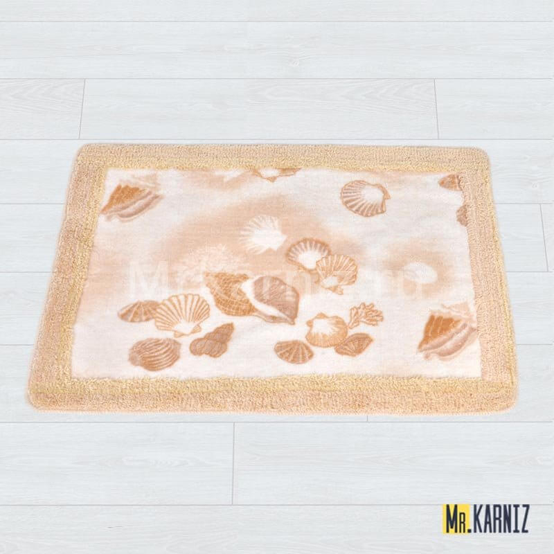 Коврик в ванную Sea snail бежевый
