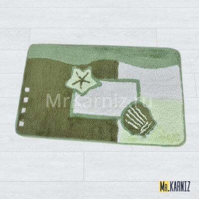 Коврик в ванную Морской зеленый