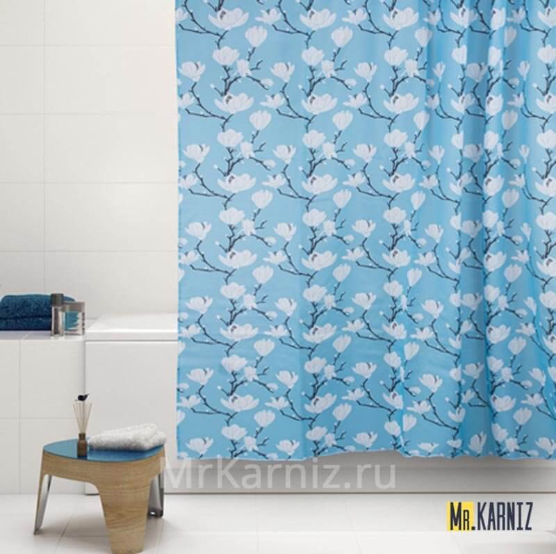 Штора для ванной Magnolia Blue Штора для ванной Magnolia Blue