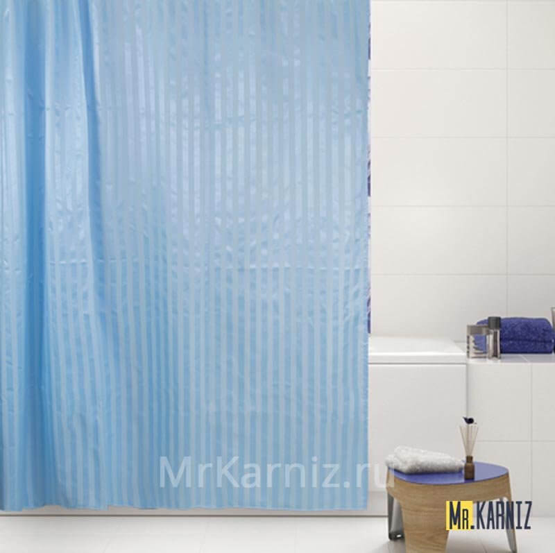 Штора для ванной BIG голубая