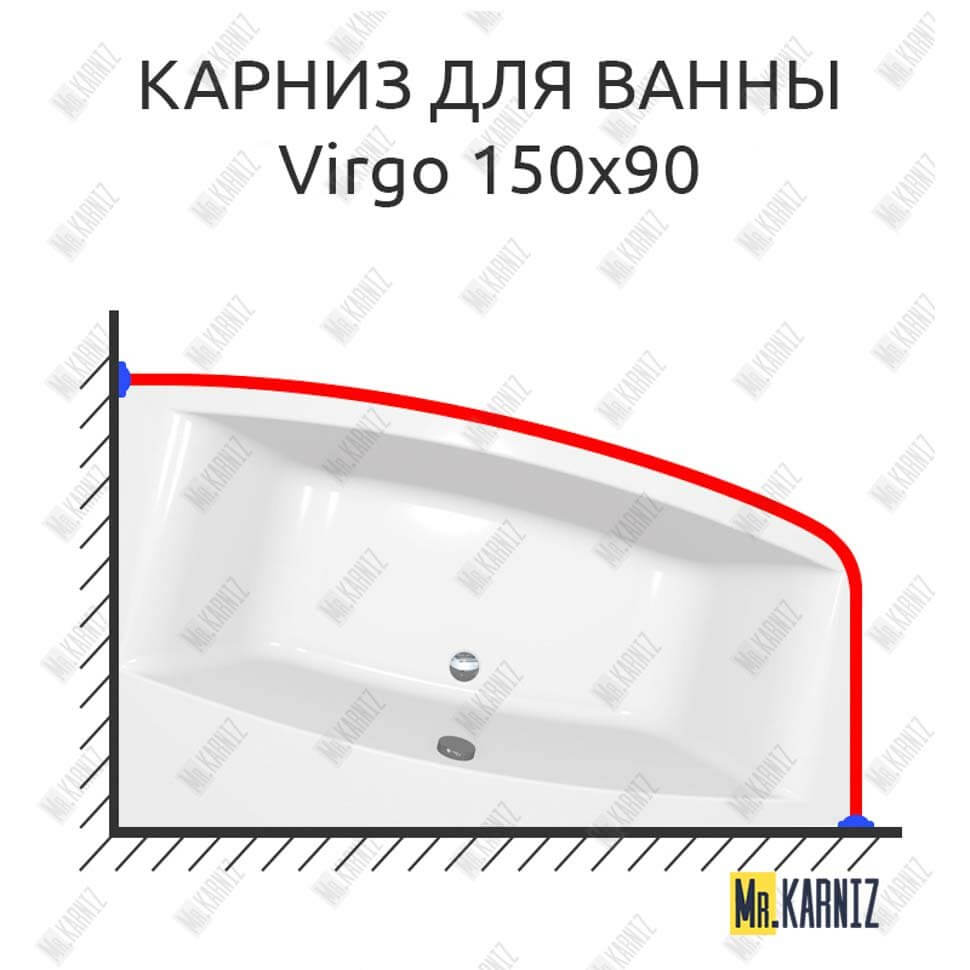 Карниз для ванны Cersanit Virgo 150х90 Усиленный 25 мм MrKARNIZ Карниз для ванны Cersanit Virgo 150х90 Усиленный 25 мм MrKARNIZ