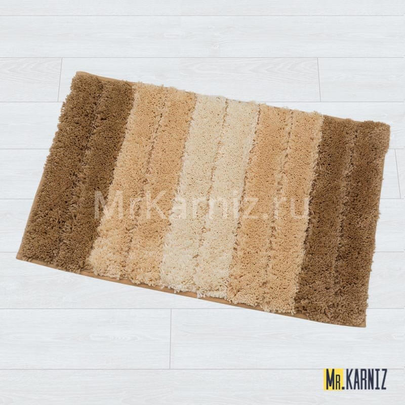 Коврик для ванной Градиент бежевый Коврик для ванной Градиент бежевый