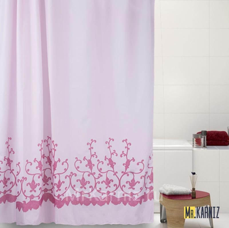 Штора для ванной Plot Art розовая Штора для ванной Plot Art розовая